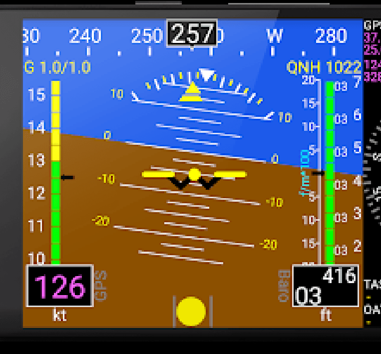 Tableau de bord d'un ULM (avionique)